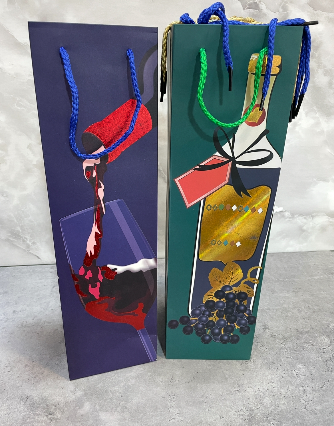 ساک دستی کادو جای بطری ارتفاع۳۸سانتی متر