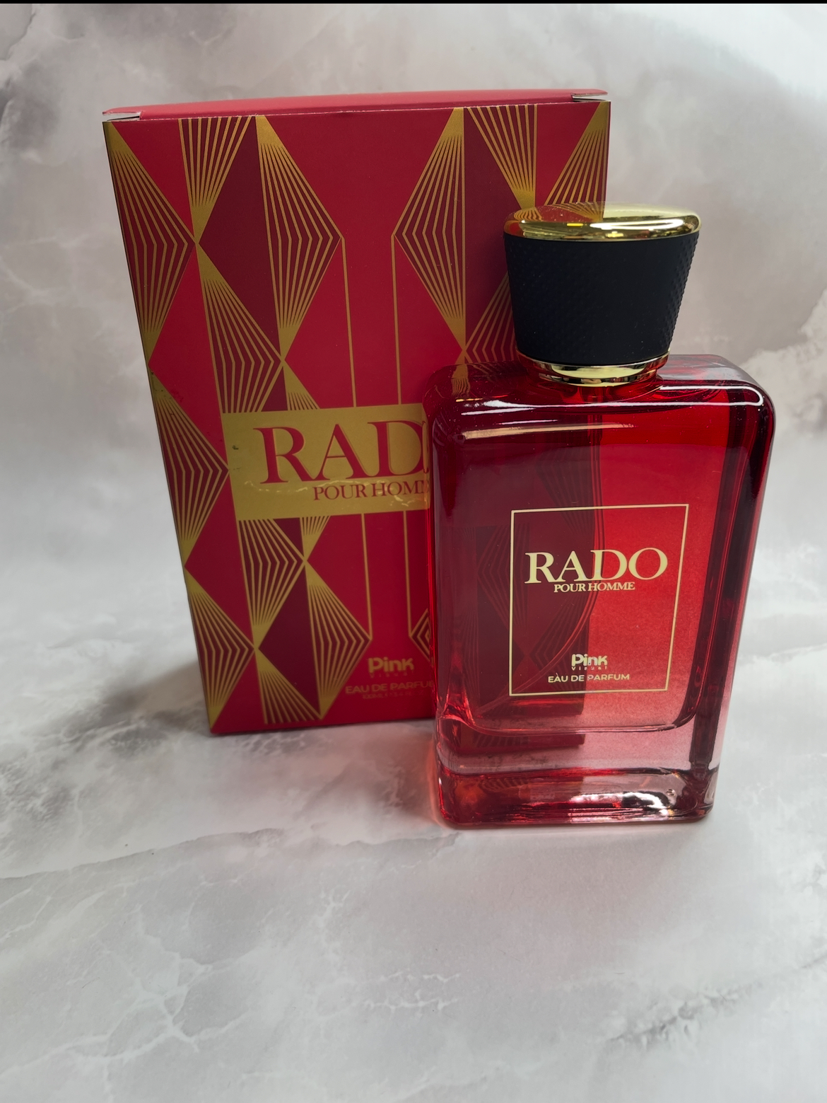 ادوپرفیوم مردانه پینک ویژوال مدل rado حجم 100 میلی لیتر
