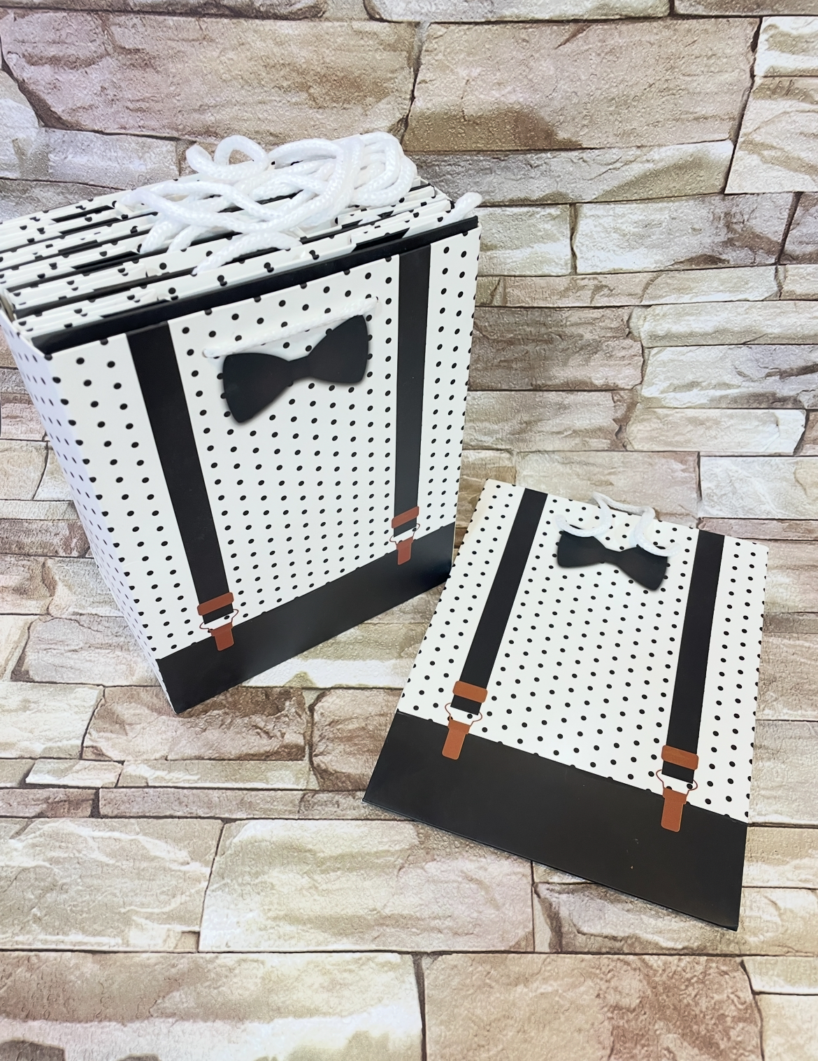 ساک دستی کادو مردانه طرح پیراهن سایز ارتفاع۲۳ سانتی متر