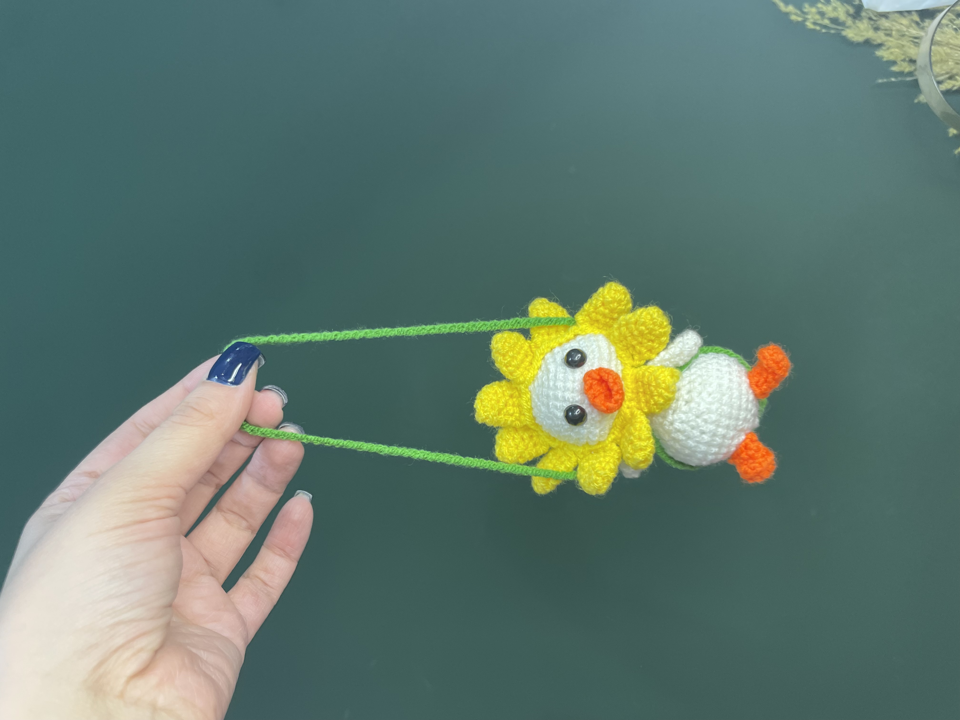 عروسک اویز جوجه ای بافت جاکلیدی