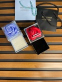 رز باکس هدیه گل رز جاویدان جای جواهرات با ساک دستی